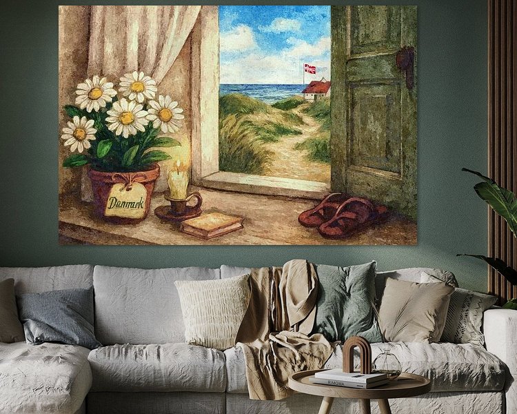 Example of the artwork in a room