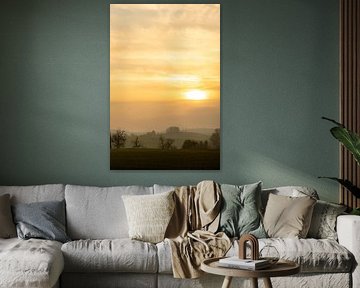 Sonnenuntergang im Allgäu von Dieter Walther