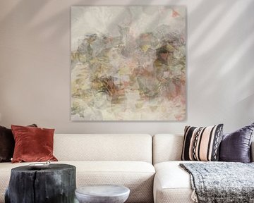 Formes abstraites Wabi Sabi dans des tons neutres chauds