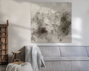 Abstract Wabi-Sabi  Organic Shapes by Dina Dankers