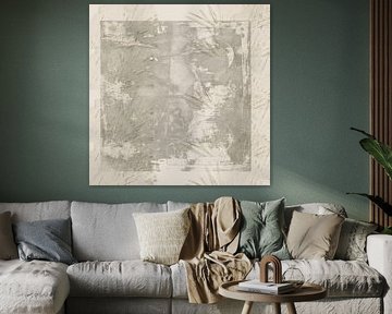 Abstract Wabi-Sabi Shapes in Neutral colours by Dina Dankers