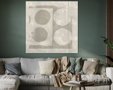Abstract Shapes in Warm Neutrals by Dina Dankers
