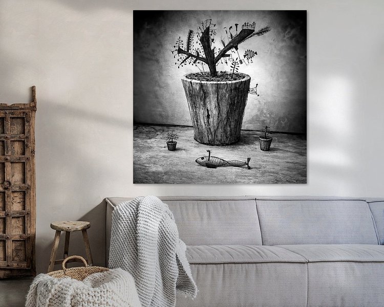 Example of the artwork in a room