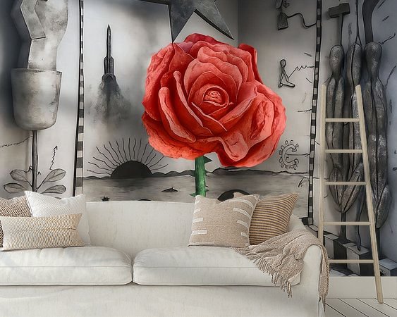 Example of the artwork in a room