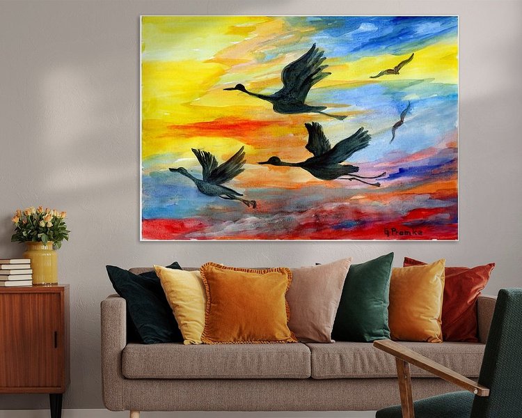 Example of the artwork in a room