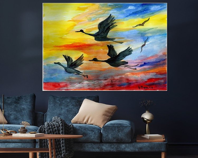 Example of the artwork in a room