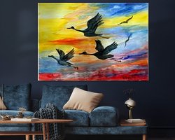 Example of the artwork in a room