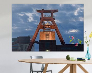 Zollverein Coal Mine at night – an icon of industrial culture in the Ruhr region