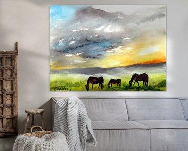 Example of the artwork in a room