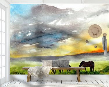 Example of the artwork in a room