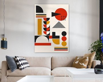 Géométrie abstraite audacieuse du Bauhaus sur irgian firmansyah