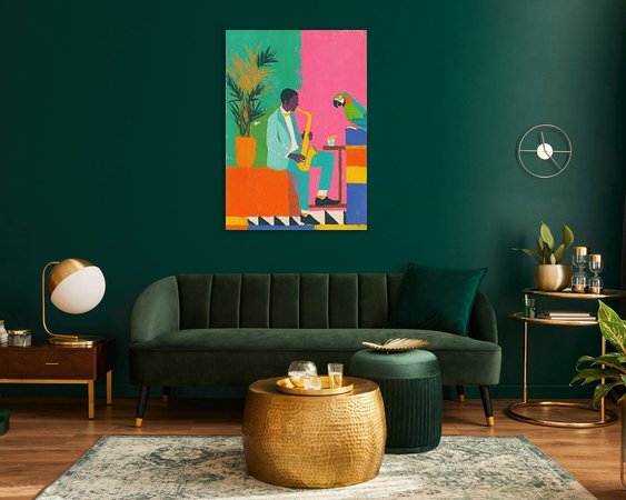 Example of the artwork in a room