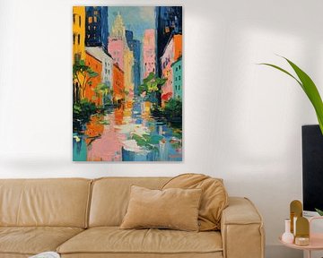 Impressionistische Stadtstraße von Niklas Maximilian