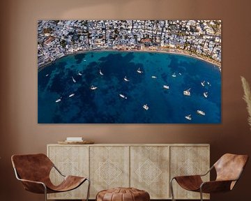 Bodrum am Meer aus der Luft, Türkei von Ewold Kooistra