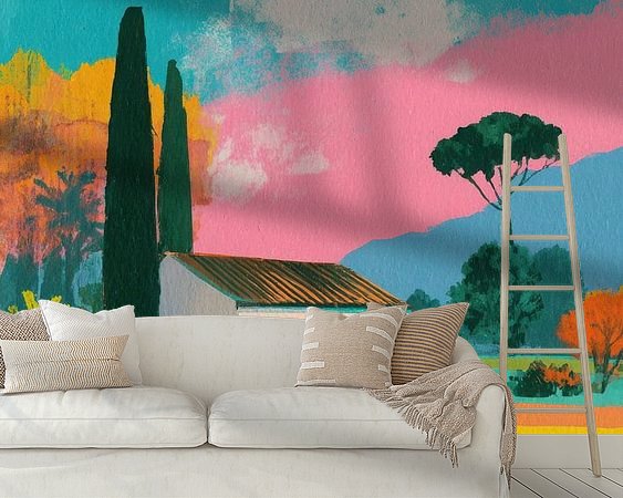 Example of the artwork in a room