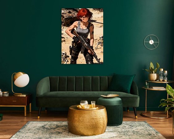 Example of the artwork in a room