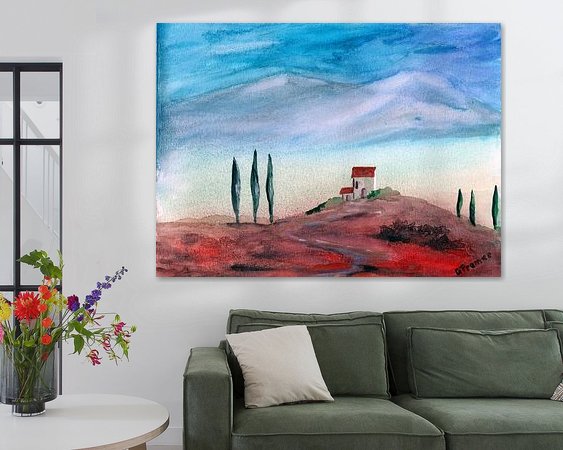 Example of the artwork in a room