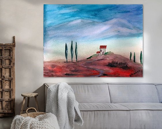 Example of the artwork in a room