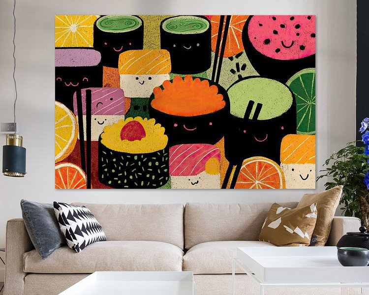 Example of the artwork in a room