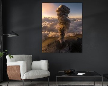 Eruption of the Fuego volcano in Guatemala by Ewold Kooistra