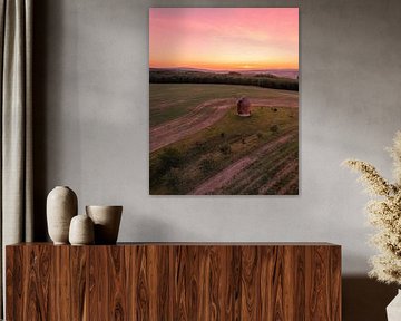 Alte Mühle in Tschechien bei Sonnenuntergang von Ewold Kooistra