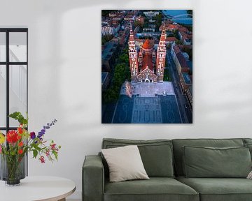 Szeged Votive Church from the air by Ewold Kooistra