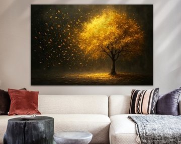 Radiant tree in autumn wind by Imperial Art House