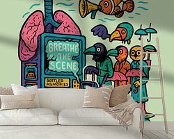Example of the artwork in a room
