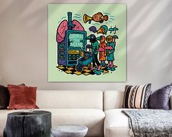 Example of the artwork in a room