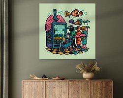 Example of the artwork in a room