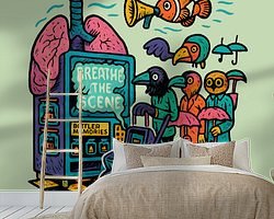 Example of the artwork in a room