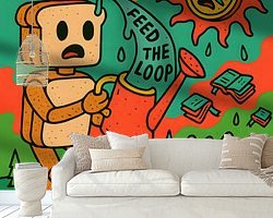 Example of the artwork in a room