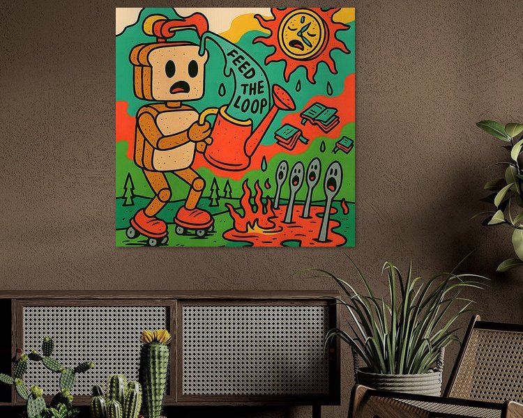 Example of the artwork in a room