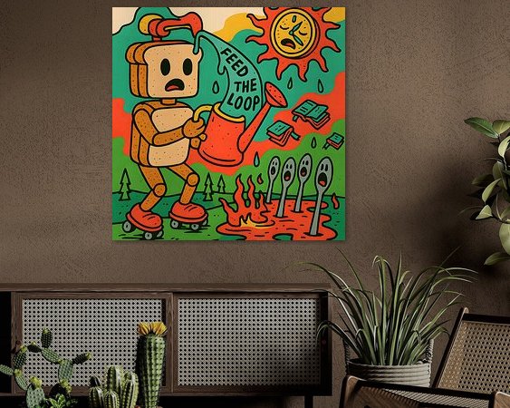 Example of the artwork in a room