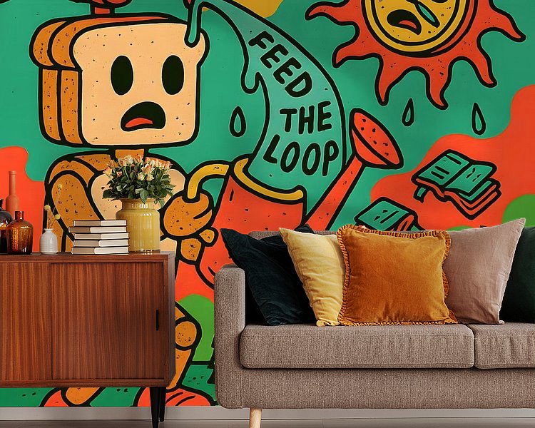 Example of the artwork in a room