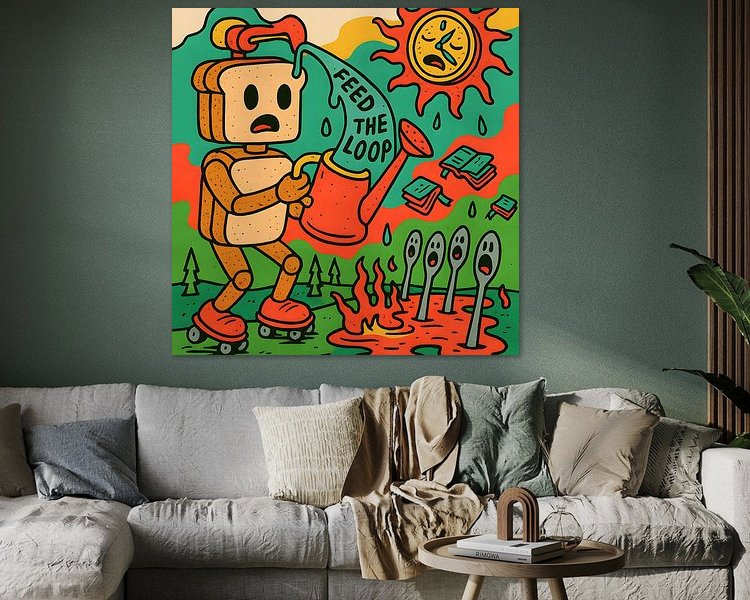 Example of the artwork in a room