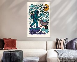 Example of the artwork in a room