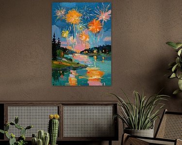 Example of the artwork in a room