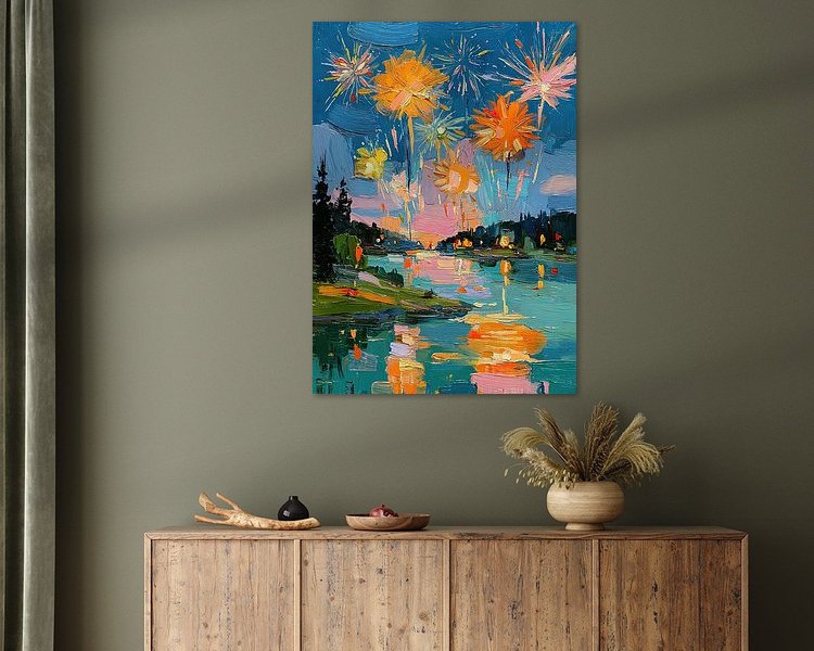 Example of the artwork in a room