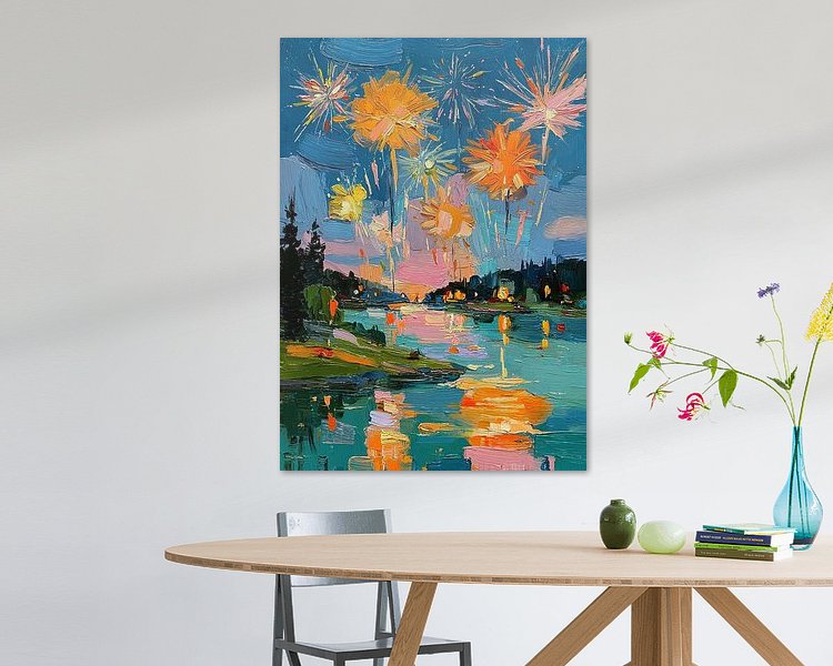 Example of the artwork in a room