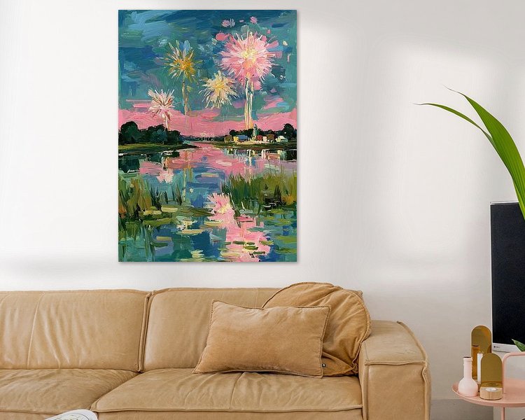 Example of the artwork in a room