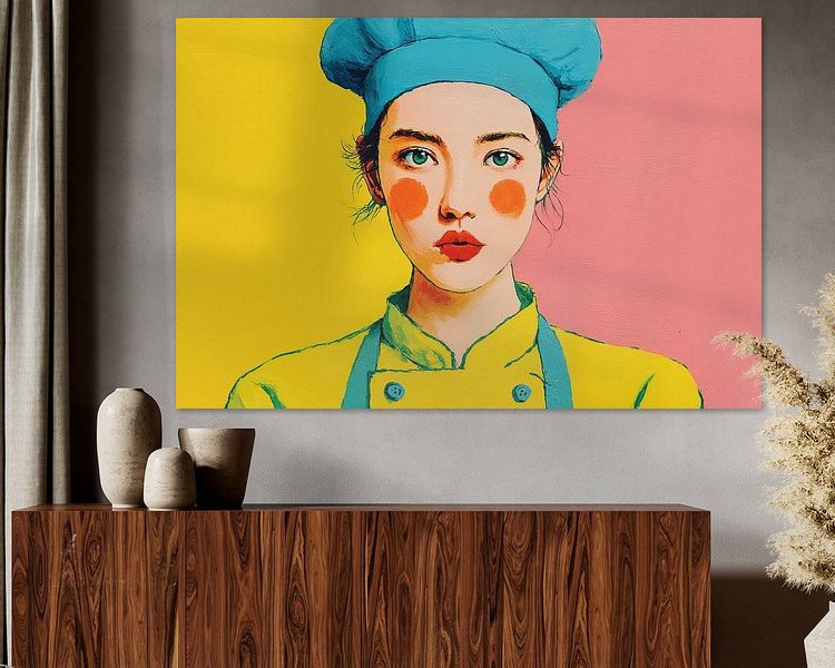 Example of the artwork in a room