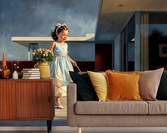 Example of the artwork in a room