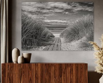 Strandovergang van Zeeland op Foto
