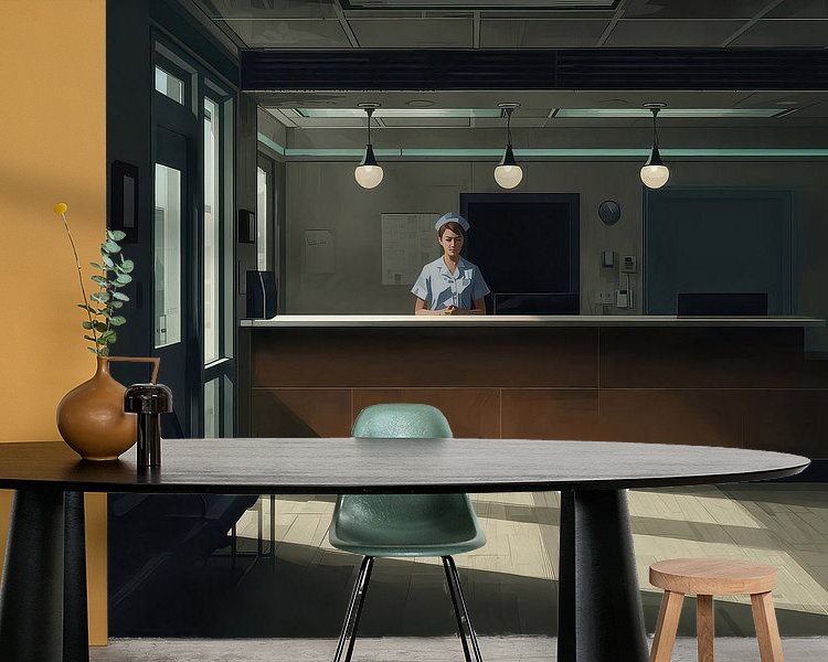 Example of the artwork in a room