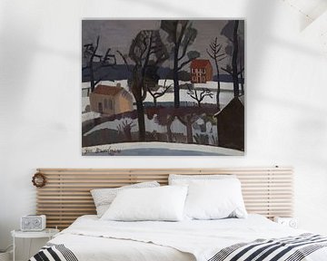 Jean Brusselmans.  Winterlandschap