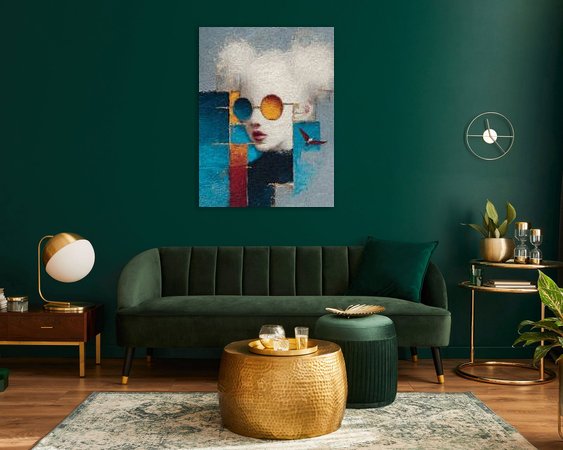 Example of the artwork in a room