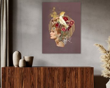 Goldene Präsenz von collagesdemarie