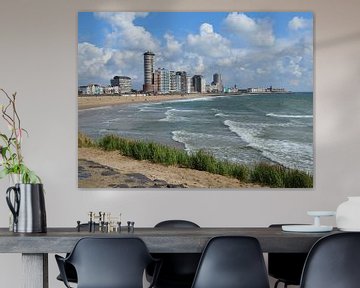 Panorama van de boulevard van Vlissingen van Zeeland op Foto