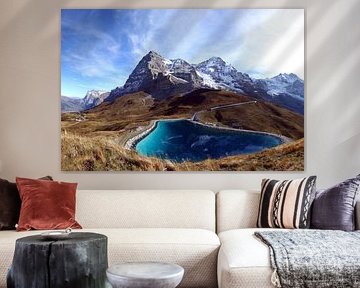 Le trio Eiger, Mönch et Jungfrau sur Gerhard Albicker